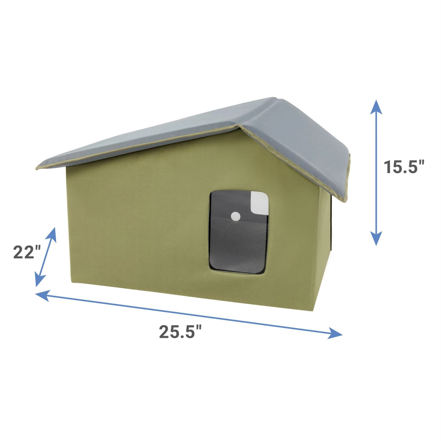 Frisco Extra Wide Indoor Unheated Cat House 2 Frisco Extra Wide Indoor Unheated Cat House - Image 2