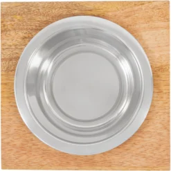 Frisco Premium Wood Elevated Single Dog & Cat Bowl -PetPalace Picks 331493 PT4. AC SS1800 V1657656892