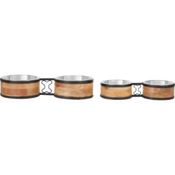 Frisco Premium Elevated Bone Design Stainless Steel Double Diner Dog & Cat Bowl 12 Frisco Premium Elevated Bone Design Stainless Steel Double Diner Dog & Cat Bowl -PetPalace Picks 331499 PT5. AC SS1800 V1657656892