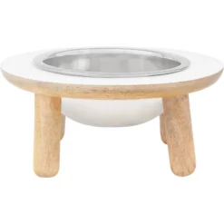 Frisco Premium Round Shape Elevated Single Dog & Cat Bowl