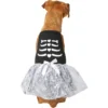 Frisco Silver Metallic Skull Dog & Cat Dress