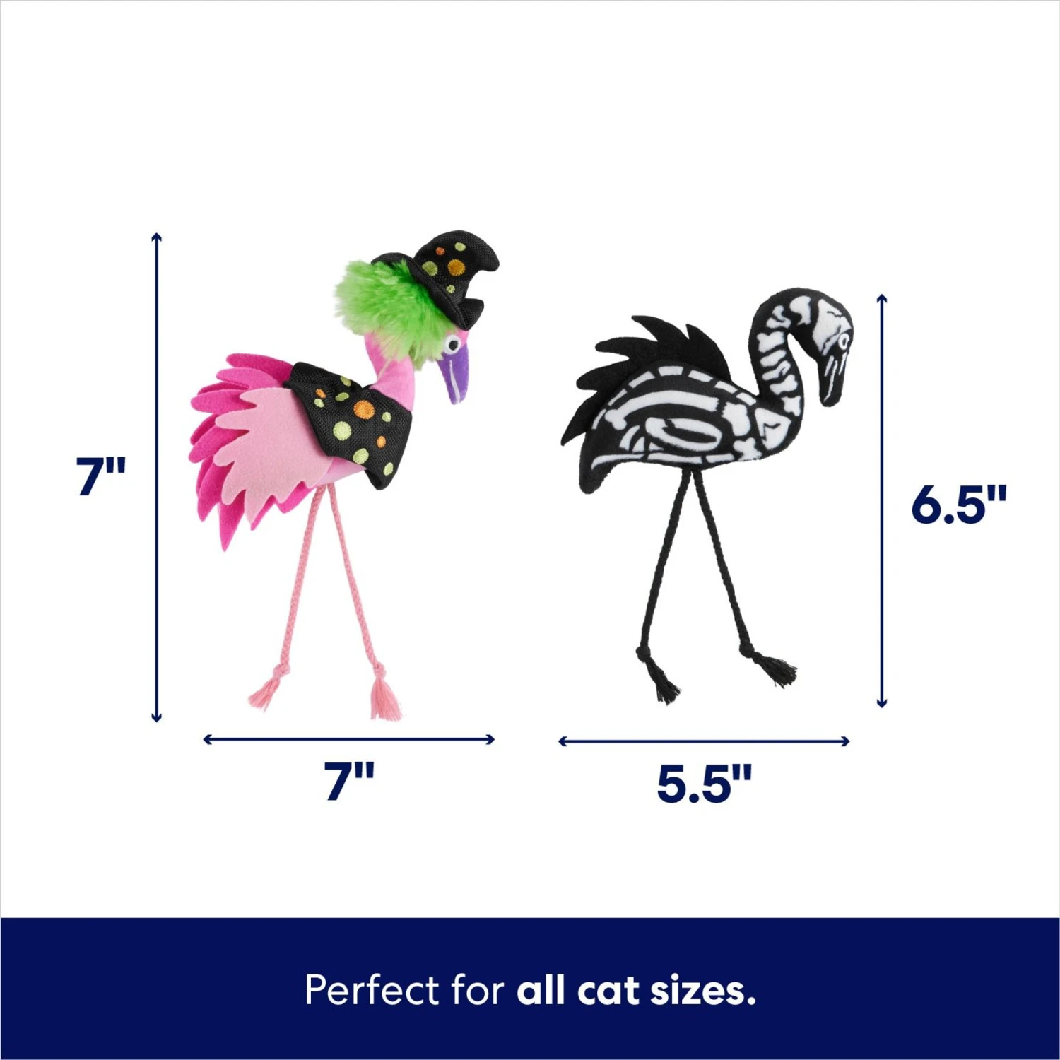 Frisco Halloween Flamingo Plush Cat Toy With Catnip 2 Frisco Halloween Flamingo Plush Cat Toy With Catnip - Image 2