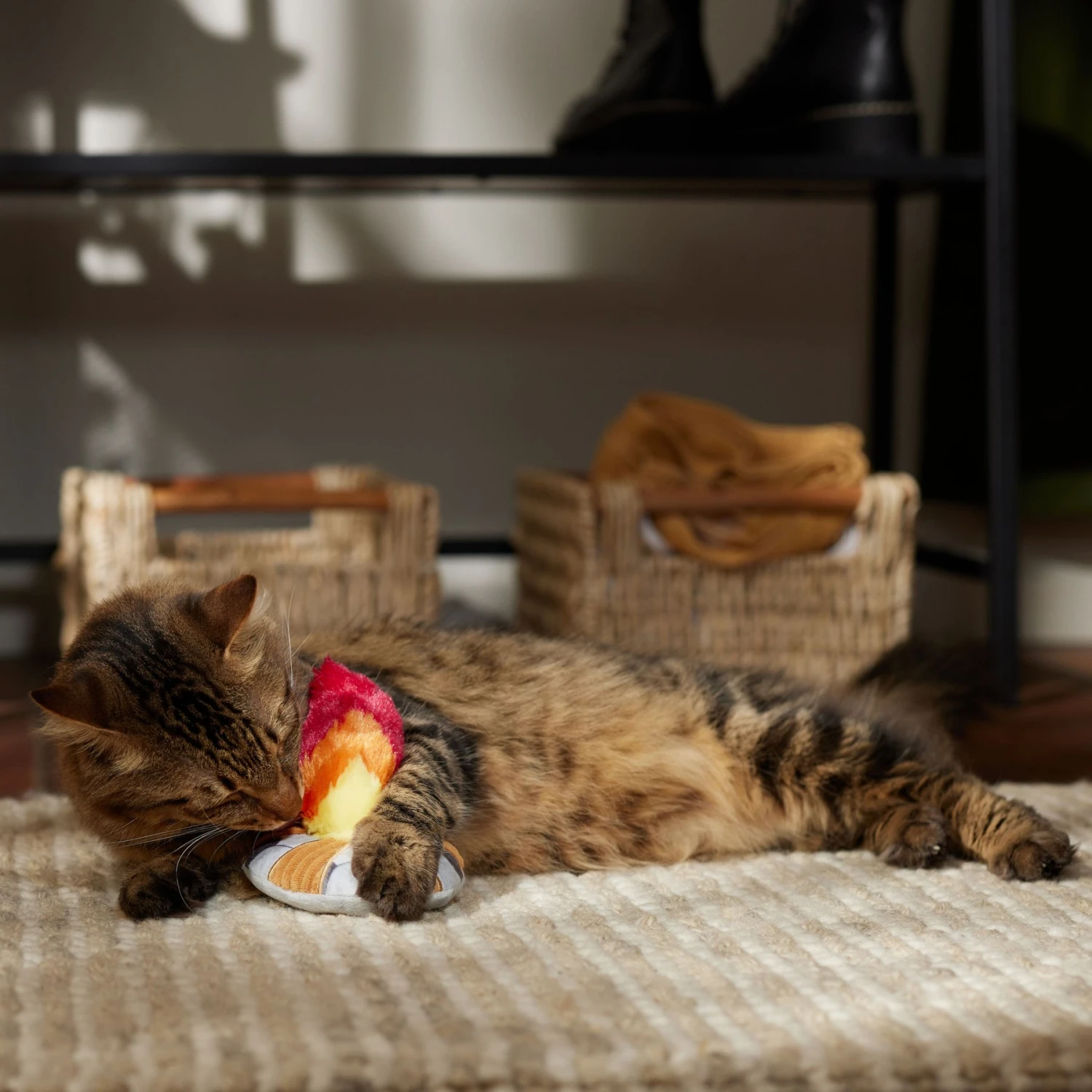 Frisco Fall Campfire Plush Cat Toy With Catnip 3 Frisco Fall Campfire Plush Cat Toy With Catnip - Image 3