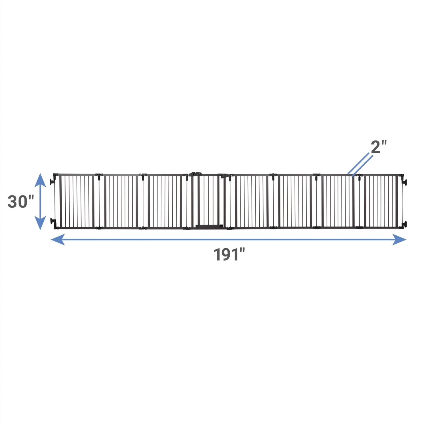 Frisco Wood & Metal 8-Panel Configurable Gate & Playpen 2 Frisco Wood & Metal 8-Panel Configurable Gate & Playpen - Image 2