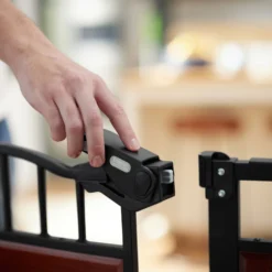 Frisco Wood Accents Extra Wide Auto-close Pet Gate, 30-in -PetPalace Picks 352631 PT4. AC SS1800 V1657747161