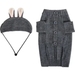 Frisco Bunny Hooded Dog & Cat Sweater -PetPalace Picks 353571 PT5. AC SS1800 V1659727074