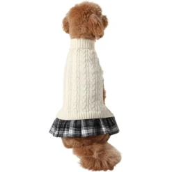 Frisco Plaid Dog & Cat Sweater Dress 9 Frisco Plaid Dog & Cat Sweater Dress -PetPalace Picks 353673 PT2. AC SS1800 V1659008189