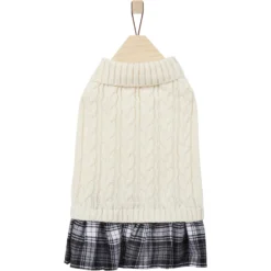 Frisco Plaid Dog & Cat Sweater Dress 10 Frisco Plaid Dog & Cat Sweater Dress -PetPalace Picks 353673 PT4. AC SS1800 V1659726618