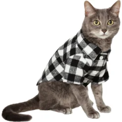 Frisco Black Plaid Dog & Cat Shirt