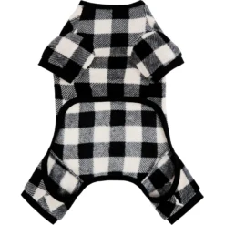 Frisco Plaid Dog & Cat Fleece Pajamas -PetPalace Picks 353755 PT5. AC SS1800 V1659725628