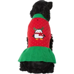 Frisco Penguin Dog & Cat Sweater Dress 10 Frisco Penguin Dog & Cat Sweater Dress -PetPalace Picks 358207 PT2. AC SS1800 V1660756783