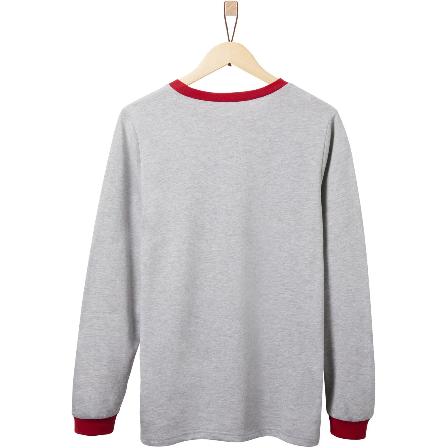 Frisco Gray Fair Isle Moose Unisex Adult Pajama Jersey Top 3 Frisco Gray Fair Isle Moose Unisex Adult Pajama Jersey Top - Image 3