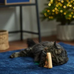 Frisco Holiday Santa's List Plush & Feather Cat Toy With Catnip -PetPalace Picks 360895 PT3. AC SS1800 V1661874361