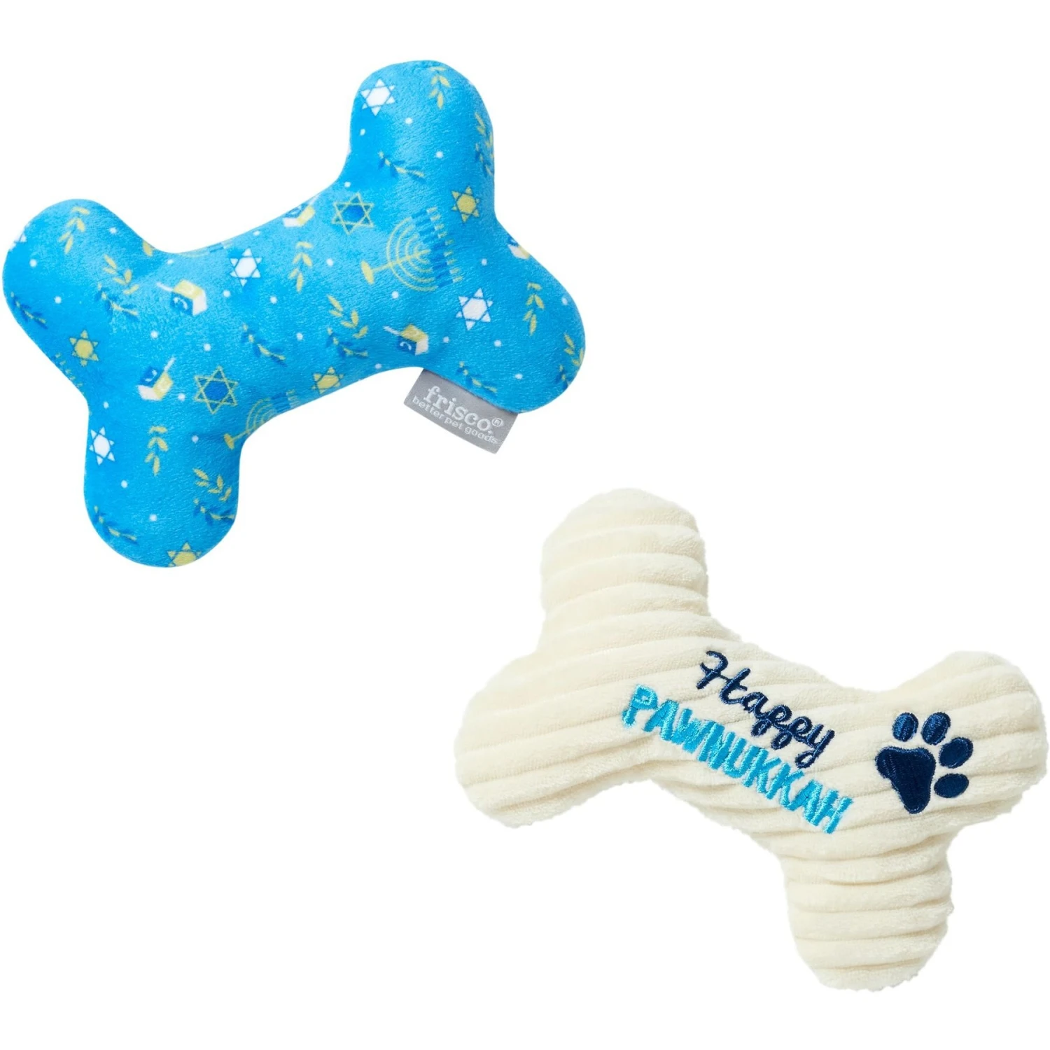 Frisco Hanukkah "Happy Pawnukkah" Bone Plush Squeaky Dog Toy 1 Frisco Hanukkah "Happy Pawnukkah" Bone Plush Squeaky Dog Toy