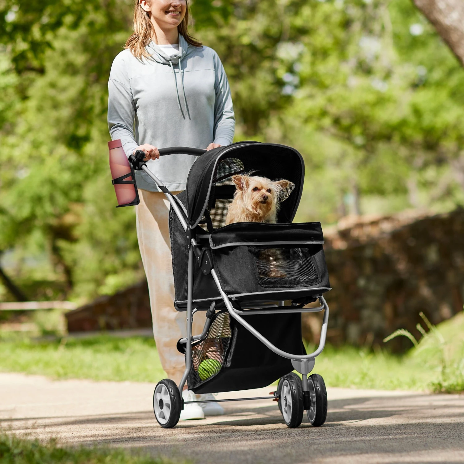 Frisco Dog & Cat Collapsible Stroller 1 Frisco Dog & Cat Collapsible Stroller