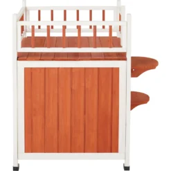 Frisco Outdoor Wooden Cat House With Elevated Balcony Steps -PetPalace Picks 360998 PT2. AC SS1800 V1657828189