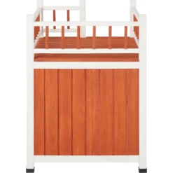 Frisco Outdoor Wooden Cat House With Elevated Balcony Steps -PetPalace Picks 360998 PT3. AC SS1800 V1657828422