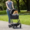 Frisco Modern No-Zip, Collapsible Cat & Dog Stroller
