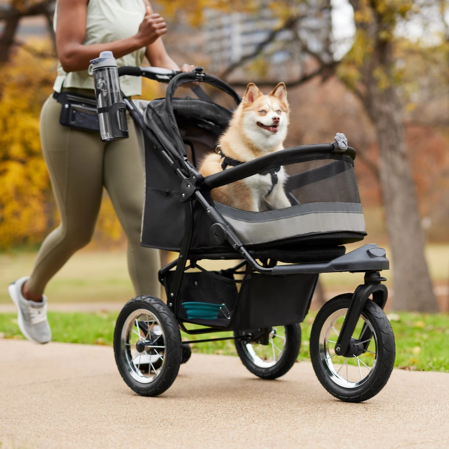 Frisco No-Zip, Collapsible Cat & Dog Jogger Stroller 1 Frisco No-Zip, Collapsible Cat & Dog Jogger Stroller