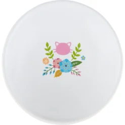 Frisco Cat Face Floral Wide Shape Elevated Non-Skid Ceramic Cat Bowl -PetPalace Picks 363377 PT4. AC SS1800 V1657657267