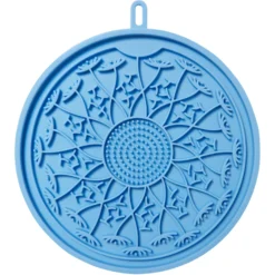 Frisco Non-skid Flower Silicone Dog & Cat Lick Mat, Blue
