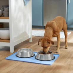 Frisco Silicone Dog & Cat Food Mat, Blue -PetPalace Picks 363399 PT2. AC SS1800 V1660750522