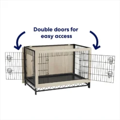 Frisco Easy Set-Up Wood Furniture Style Dog Crates 13 Frisco Easy Set-Up Wood Furniture Style Dog Crates -PetPalace Picks 363840 PT4. AC SS1800 V1685459485