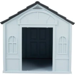 Frisco Deluxe Plastic Outdoor Dog House 11 Frisco Deluxe Plastic Outdoor Dog House -PetPalace Picks 370357 PT4. AC SS1800 V1659994339