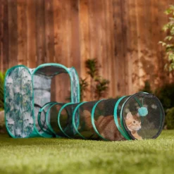 Frisco Mesh Outdoor Extra Tall Pop-up Cat Playpen & Tunnel -PetPalace Picks 371206 PT6. AC SS1800 V1663094505