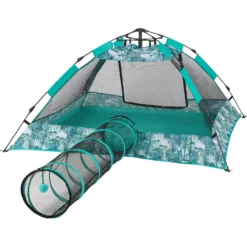 Frisco Mesh Outdoor Pop-up Cat Playpen Tent & Tunnel