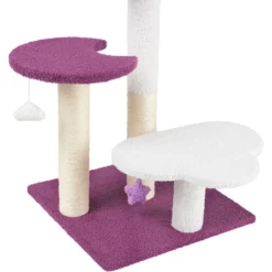 Frisco Star, Moon And Cloud 25" Plush Cat Tree -PetPalace Picks 371373 PT3. AC SS1800 V1670967425