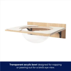 Frisco Acrylic Bowl Wall Mounted Cat Wall Shelf -PetPalace Picks 373439 PT4. AC SS1800 V1675457669