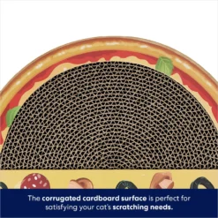 Frisco Interactive Maze & Scratch Cardboard Cat Toy With Catnip, Pizza -PetPalace Picks 506154 PT3. AC SS1800 V1671551750