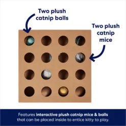 Frisco Interactive Wooden Cat Toy Box With Catnip 7 Frisco Interactive Wooden Cat Toy Box With Catnip -PetPalace Picks 506178 PT2. AC SS1800 V1671568357