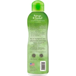 TropiClean Luxury 2 In 1 Papaya & Coconut Pet Shampoo & Conditioner & Frisco Cat & Dog Bristle Brush -PetPalace Picks 575094 PT2. AC SS1800 V1657660395