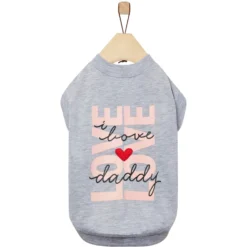 Frisco I Love Daddy Heart Dog & Cat T-Shirt