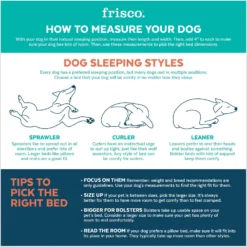 Frisco Plush Orthopedic Pillowtop Dog Bed W/Removable Cover + 4 Items -PetPalace Picks 630910 PT2. AC SS1800 V1662741538