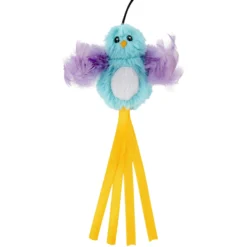Frisco Bird With Feathers Teaser Wand Cat Toy With Catnip + 4 Items -PetPalace Picks 631006 PT2. AC SS1800 V1662741049