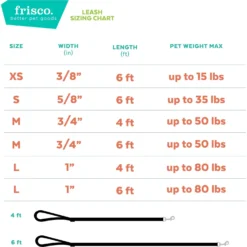 Frisco Solid Nylon Dog Leash & Frisco Travel Collapsible Silicone Dog & Cat Bowl -PetPalace Picks 638702 PT3. AC SS1800 V1663254460
