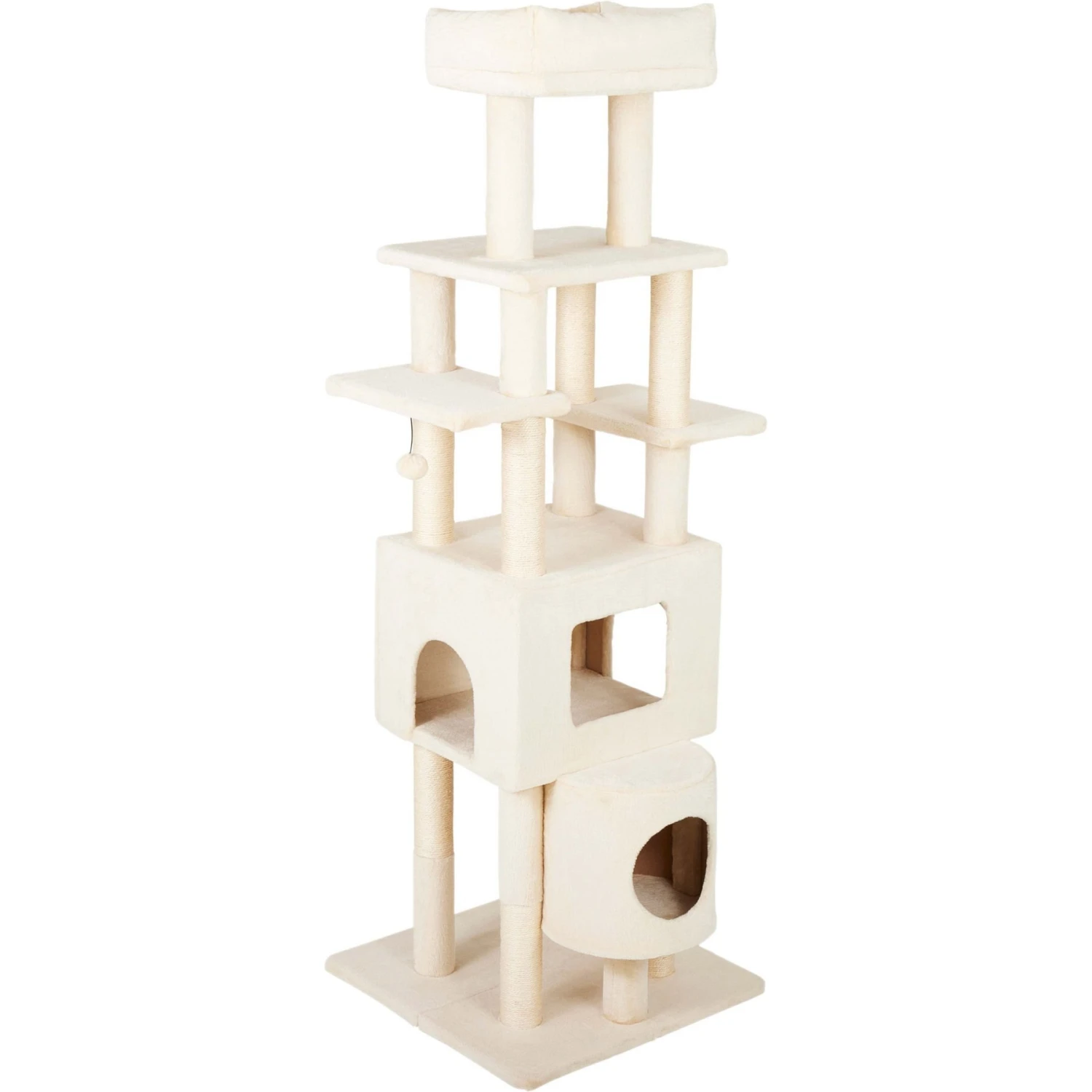 Frisco 71-in Faux Fur Cat Tree & Condo & Frisco Deshedding Dog & Cat Brush 2 Frisco 71-in Faux Fur Cat Tree & Condo & Frisco Deshedding Dog & Cat Brush - Image 2