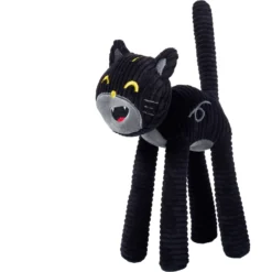 Frisco Halloween Cutie Black Cat Plush Squeaky Dog Toy