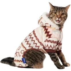 Frisco Fairisle Cozy Plush Fleece Dog & Cat PJs, Cream -PetPalace Picks 719006 PT2. AC SS1800 V1692193106