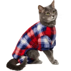 Frisco Cozy Plush Fleece Dog & Cat PJs, Plaid -PetPalace Picks 719102 PT2. AC SS1800 V1692202558