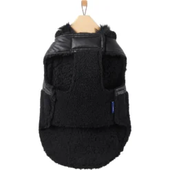 Frisco Medium Weight Faux Leather Dog & Cat Parka With Faux Fur Trimmed Hood, Black 12 Frisco Medium Weight Faux Leather Dog & Cat Parka With Faux Fur Trimmed Hood, Black -PetPalace Picks 719798 PT4. AC SS1800 V1692978852