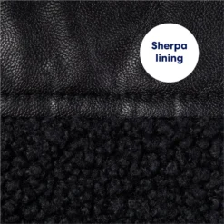 Frisco Medium Weight Faux Leather Dog & Cat Parka With Faux Fur Trimmed Hood, Black 13 Frisco Medium Weight Faux Leather Dog & Cat Parka With Faux Fur Trimmed Hood, Black -PetPalace Picks 719798 PT5. AC SS1800 V1692213078