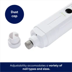 Rechargeable Cordless Cat & Dog 3-Speed Nail Grinder, White 9 Rechargeable Cordless Cat & Dog 3-Speed Nail Grinder, White -PetPalace Picks 729774 PT2. AC SS1800 V1687894786