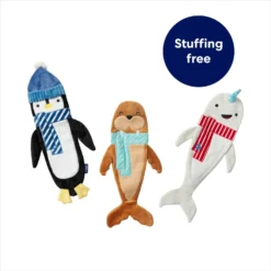 Frisco Holiday Arctic Friends Stuffing-Free Skinny Plush Squeaky Dog Toy 8 Frisco Holiday Arctic Friends Stuffing-Free Skinny Plush Squeaky Dog Toy -PetPalace Picks 739878 PT2. AC SS1800 V1694813220