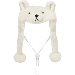 Frisco Plush Polar Bear Dog & Cat Hat -PetPalace Picks 745614 PT3. AC SS1800 V1694801956