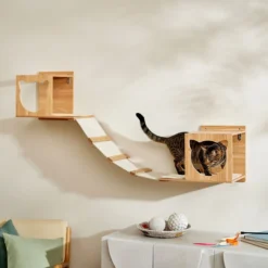 Frisco Cushioned Wall Mounted Cat Wall Shelf & Frisco Cat Silhouette With Bridge Wall Mounted Cat Wall Shelves -PetPalace Picks 785550 PT5. AC SS1800 V1677600274
