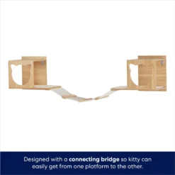 Frisco Cushioned Wall Mounted Cat Wall Shelf & Frisco Cat Silhouette With Bridge Wall Mounted Cat Wall Shelves -PetPalace Picks 785550 PT6. AC SS1800 V1677600275